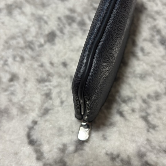 Louis Vuitton Key Pouch Monogram Black Animal Print Zipper Coin Card Holder - Picture 10 of 13